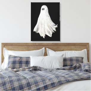 Lienzo Gracioso Fantasma Del Pasado Dibujo De Halloween