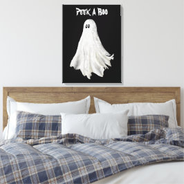Lienzo Gracioso Fantasma Del Pasado Dibujo De Halloween