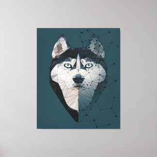 Lienzo Gracioso Husky Face Constellons Gifts Lover