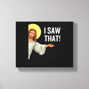 Lienzo Gracioso Jesús Meme Vi Que La Cita Cristiana Es Di