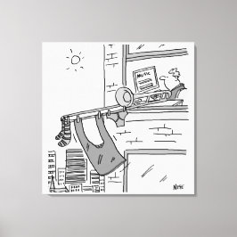 Lienzo Gracioso músico trombónico