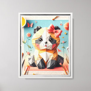 Lienzo Gracioso origami WALL ART