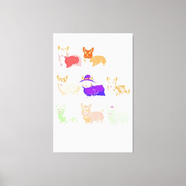 Lienzo Gracioso Perro Groomer, Cepíllate la parrilla de t (Anverso)