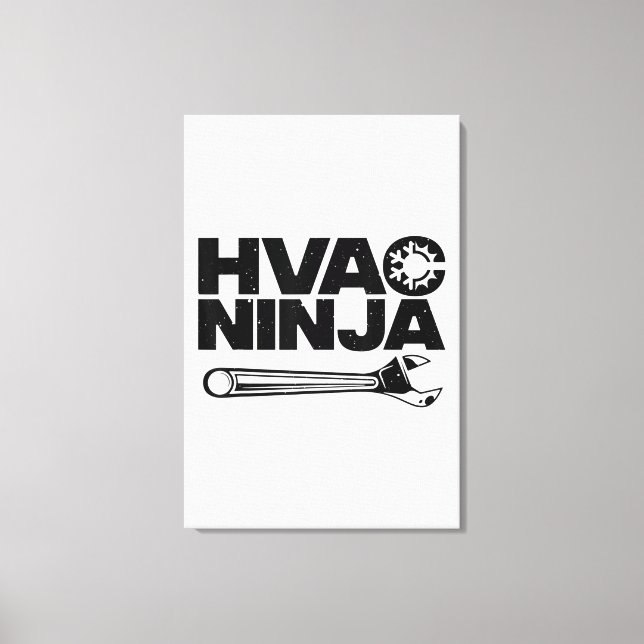 Lienzo Gracioso Regalo HVAC Para Hombres Aire Acondiciona (Anverso)