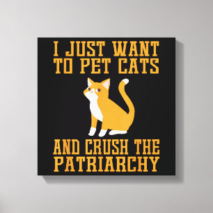 Lienzo Graciosos gatos Mascotas y aplastar la camiseta de