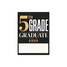 Graduado de 5to Grado Personalizado 2026 Nombre