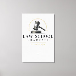 Lienzo Graduado de la Facultad de Derecho 2026 Regalo con