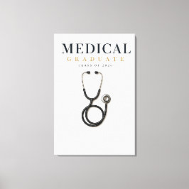 Lienzo Graduado en Medicina 2026 Nombre Personalizado Lie
