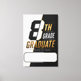 Lienzo Graduado Personalizado de 8º Grado 2026