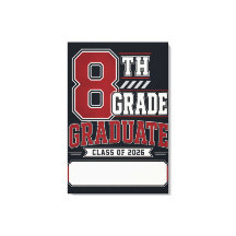 Graduado personalizado de 8º grado 2026 Varsity