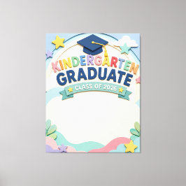 Lienzo Graduado Personalizado de Kinder Clase 2026