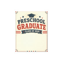 Graduado Personalizado de Preescolar Clase de 2026