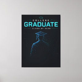 Lienzo Graduado Universitario Futurista Personalizado 202