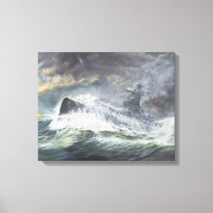 Lienzo Graf Spee entra en el Océano Índico el 3 de