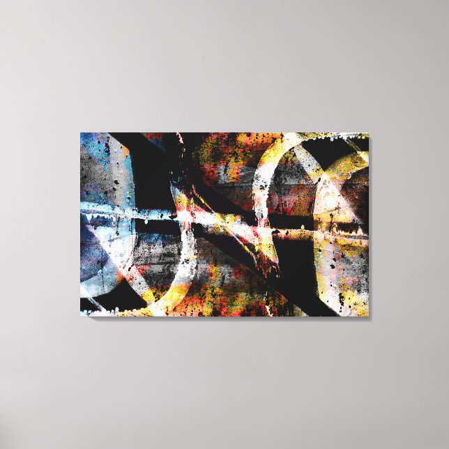 Lienzo Graffiti abstracto (Anverso)