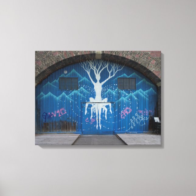 Lienzo Graffiti De Árbol De Vida (Anverso)
