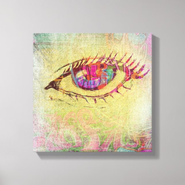 Lienzo Graffiti Eye (Anverso)