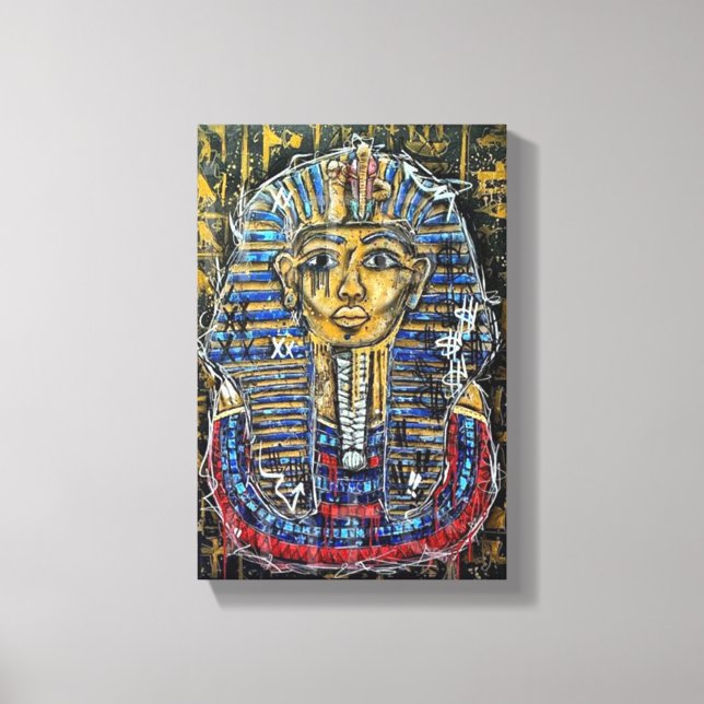 Lienzo Graffiti Faraoh King Tut (Anverso)