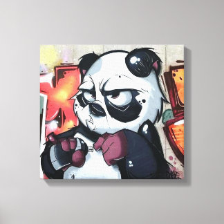 Lienzo Graffiti Panda Bear