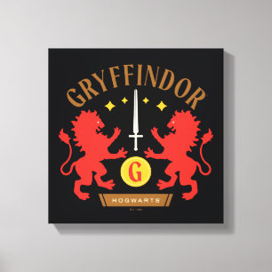 Lienzo Gráfica de doble león de la casa GRYFFINDOR™
