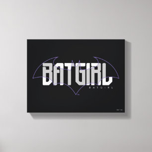 Lienzo Gráfica de nombre de alta tecnología de Batgirl