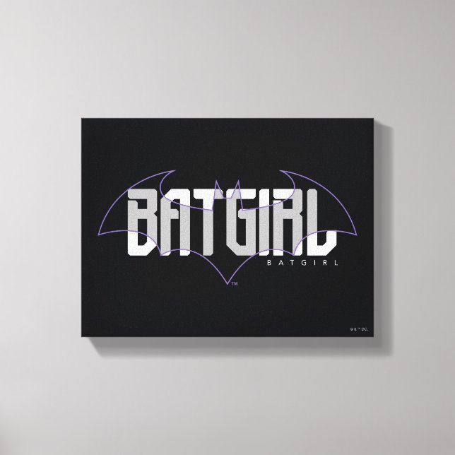 Lienzo Gráfica de nombre de alta tecnología de Batgirl (Anverso)