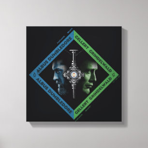 Lienzo Gráfica de troto de sangre de dumbledore y grindl