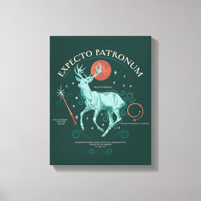 Lienzo Gráfica Stag Expecto Patronum (Anverso)
