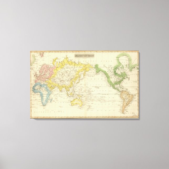 Lienzo Gráfico 2 de Mercator (Anverso)