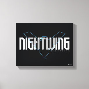 Lienzo Gráfico de nombre de alta tecnología de Nightwing