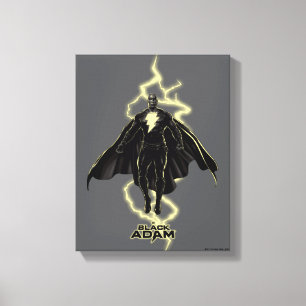 Lienzo Gráfico de silueta Black Adam Lightning