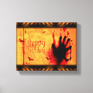 Lienzo gráfico descuidado de SlipperyJoe Feliz Halloween