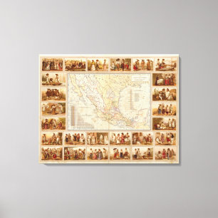 Lienzo Gráfico etnográfico de México