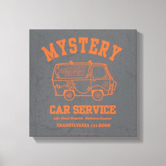 Lienzo Gráfico "Mystery Car Service" de Scooby-Doo (Anverso)