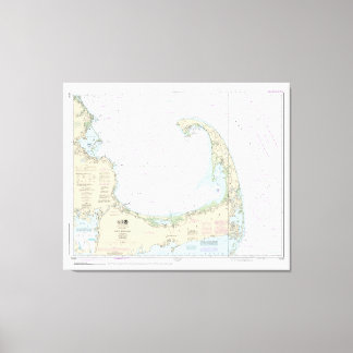 Lienzo Gráfico Náutico de Cape Cod Bay 13246