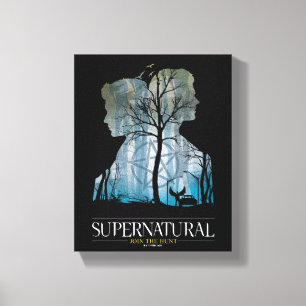 Lienzo Gráfico supernatural del bosque Winchester Bros