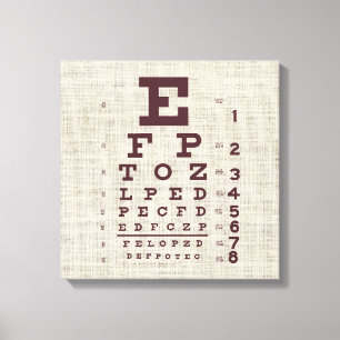 Lienzo Gráfico visual vintage en Burlap