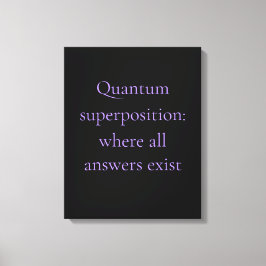 Lienzo Gráficos Cuánticos de Morado Obsidiana