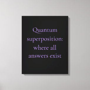 Lienzo Gráficos Cuánticos de Morado Obsidiana
