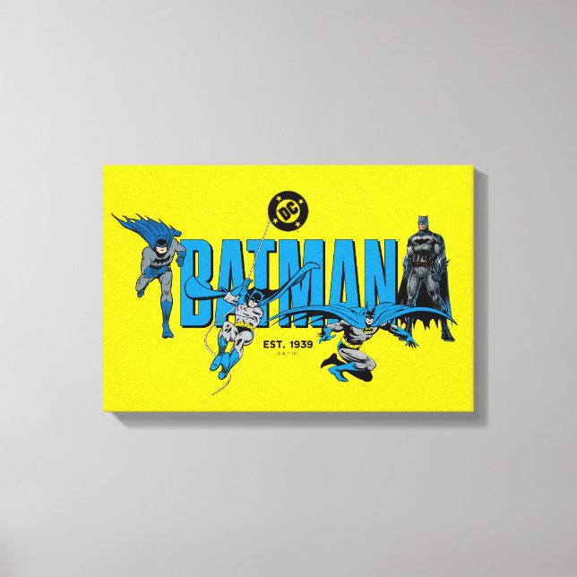 Lienzo Gráficos de Batman Leyendas por Siempre (Anverso)