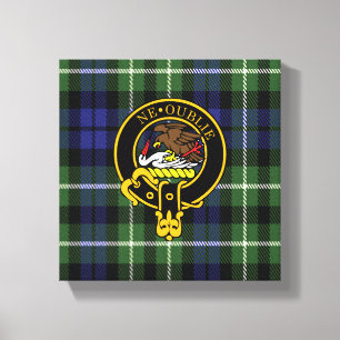 Lienzo Graham Scottish Escudo y Tartan Canvas print