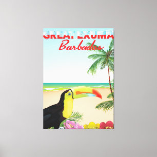 Lienzo Gran afiche de viaje de Euxma Barbados