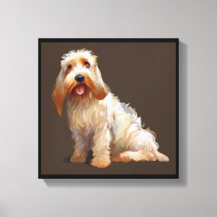Lienzo Gran Basset Griffon Vendée - Retrato de Perro