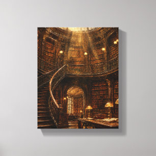 Lienzo Gran Biblioteca Grandiosa de Cúpula Dorada – Lienz