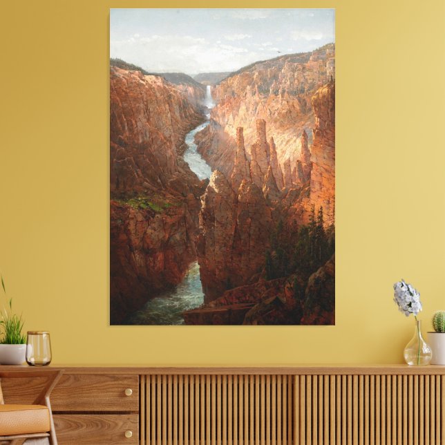Lienzo Gran Cánion, río Yellowstone, Wyoming (Insitu (Sala de estar))