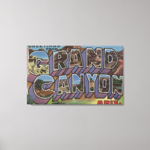 Lienzo Gran Cañón, Arizona - escenas grandes de la letr
