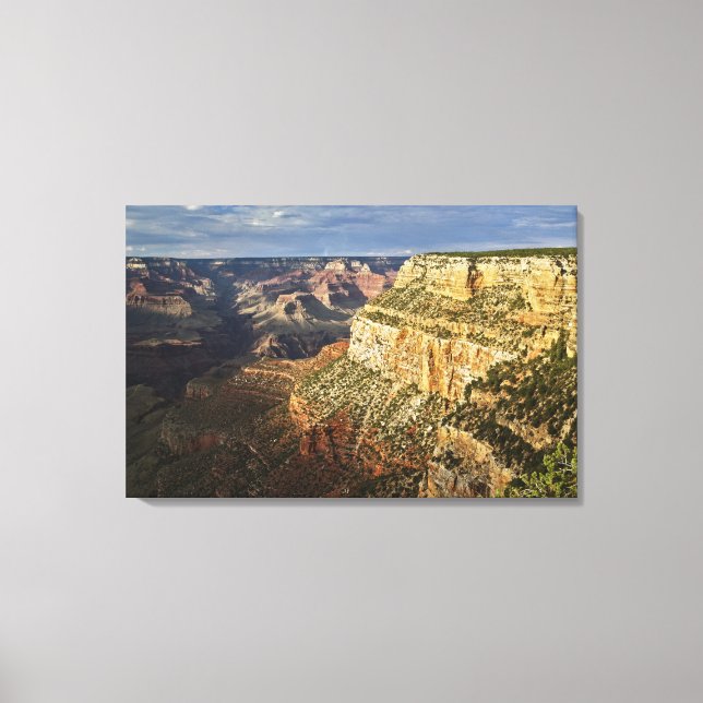 Lienzo Gran Cañón desde el borde sur al atardecer, 2 (Anverso)