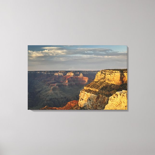 Lienzo Gran Cañón desde el borde sur al atardecer, 4 (Anverso)
