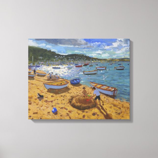 Lienzo Gran castillo de arena Teignmouth 2013 (Anverso)