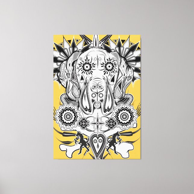 Lienzo Gran Danés Extremo (Anverso)